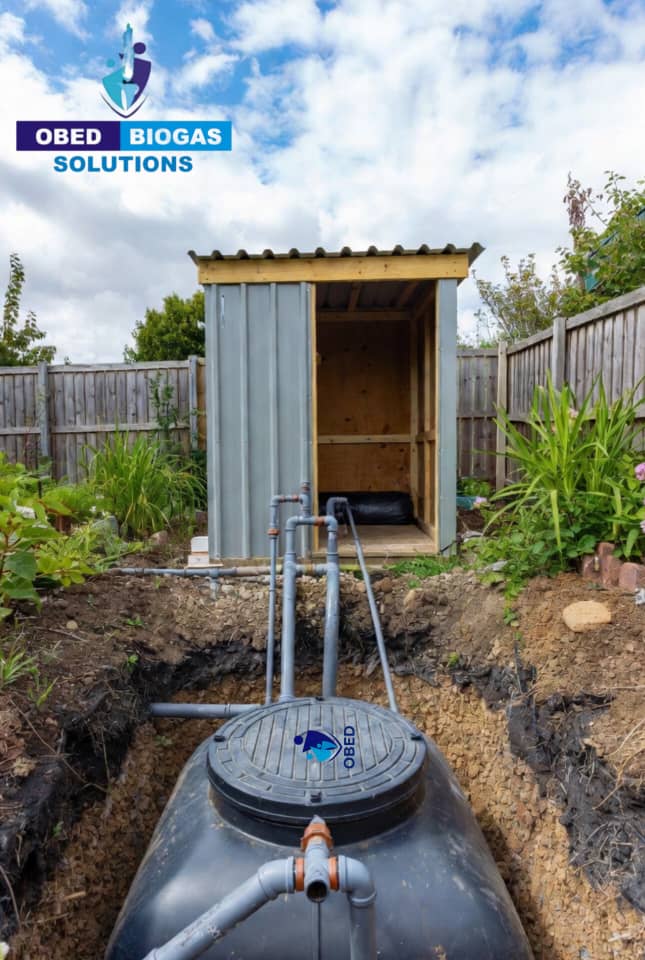 Installed biodigester and biogas system